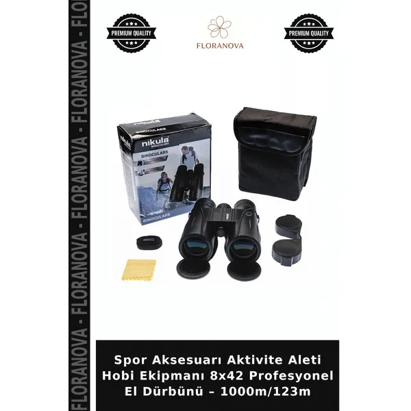 Spor Aksesuarı Aktivite Aleti Hobi Ekipmanı 8x42 Profesyonel El Dürbünü - 1000m/123m