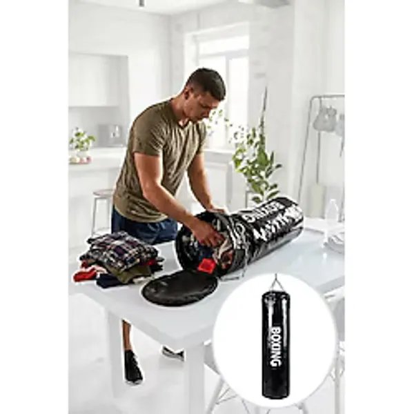 Spor Byfit 70 Cm X 25 Cm Içi Boş Boks Kum Torbası + Tavan Askı Aparatı - Boş