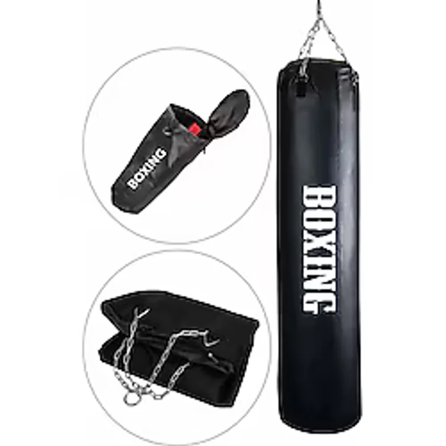 Spor Byfit Doldurulmamış Boş Boks Torbası ve Zincir Takımı - 120 Cm