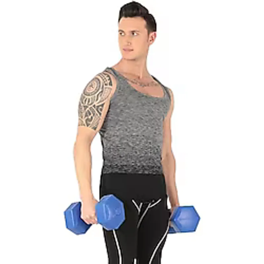 Sporcu Gym Seamless Dikişsiz T-shirt GRİ S-M