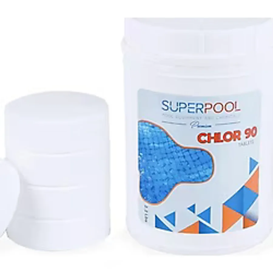 SPP Superpool Superchlor 90 TB %90 Premium Tablet Klor 1 KG Havuz Kimyasalı
