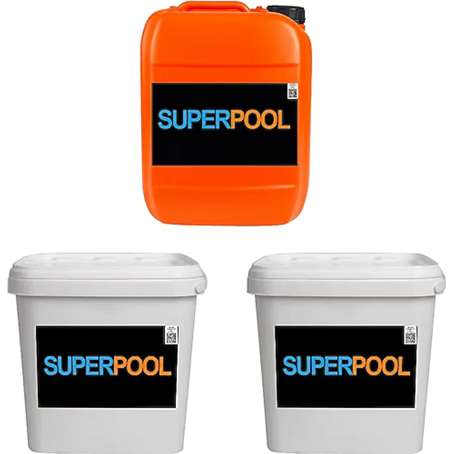 SPP Superpool Toz Klor - Yosun Önleyici - Toz ph Düşürücü Paketi