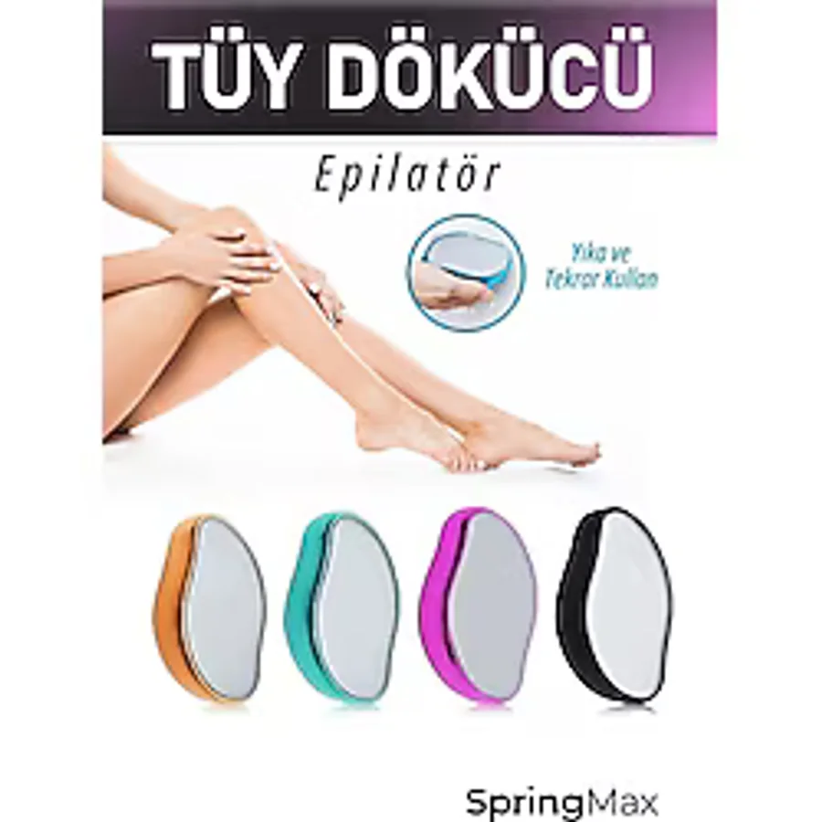 SPRİNGMAX Crystal Eraser Epilasyon Aleti Tüy Silgisi Tüy Alıcı Fiziksel Kristal Epilatör Ma