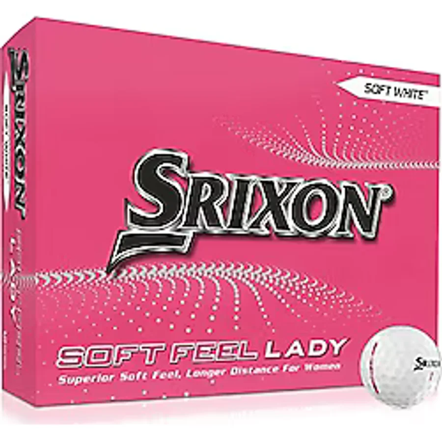 Srixon Soft Feel Lady 8 - Kadınlar için düzine golf topu - mesafe ve düşük kompresyon - golf hediyeleri ve golf aksesuarı