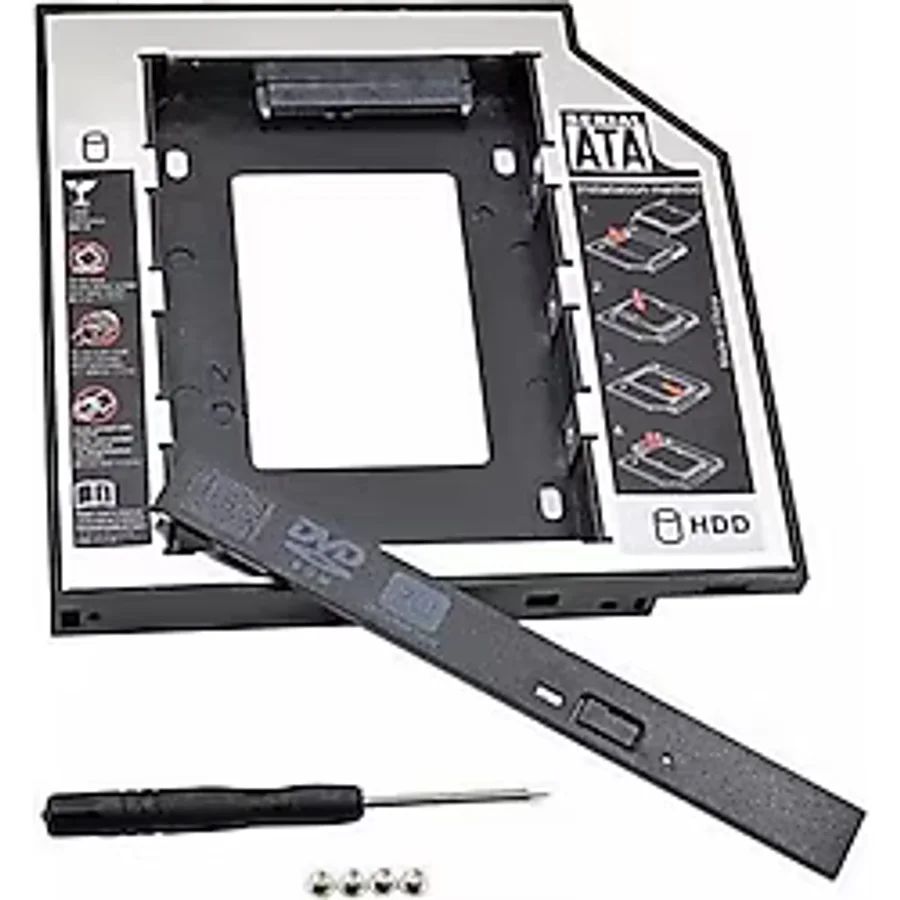 Ssd Caddy 9.5mm Dvd to Ssd Kızak 2 Hdd Bağlama - Hdd Caddy Kutu