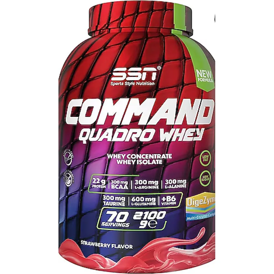 SSN Sports Style Nutrition Command Quadro 2100 gr Whey Protein Tozu