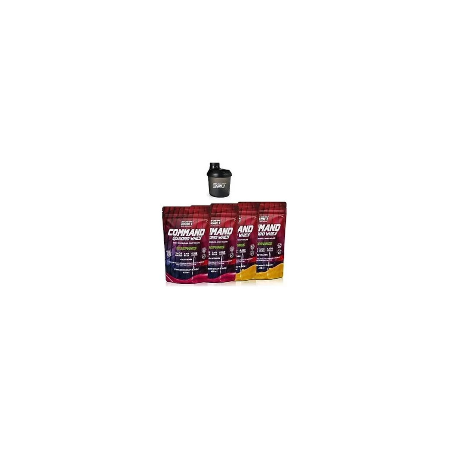 SSN Sports Style Nutrition Command Quadro Whey 60 Şase Mix Çilek Muz Mango Protein Kombinasyon 1800 Gr