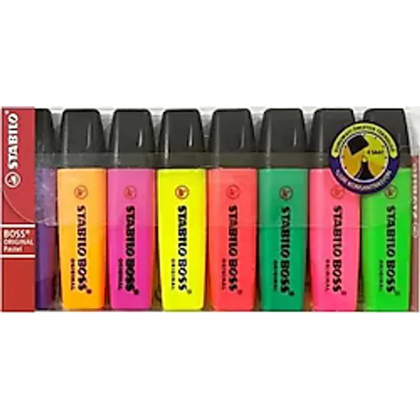 Stabilo Boss Original 8'li Fosforlu Kalem Seti