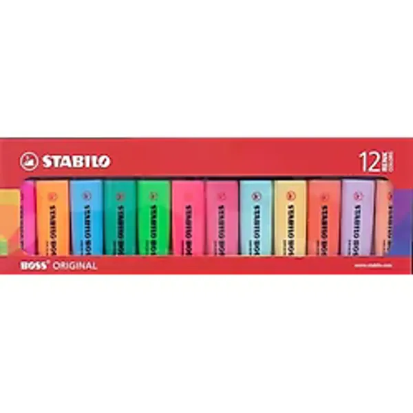 Stabilo Fosforlu Kalem Boss 12'li 6 Pastel + 6 Floresan