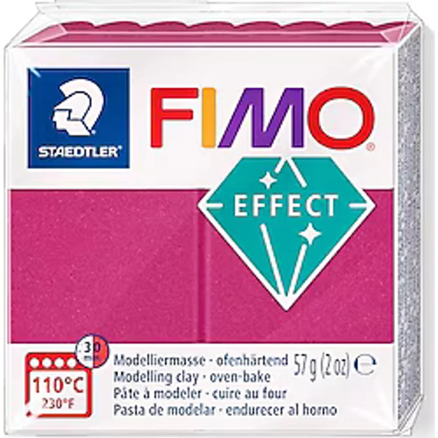 Staedtler Fimo 8010-21 Fimo Effect Modelleme Kili 57 gr Metalik Bordo