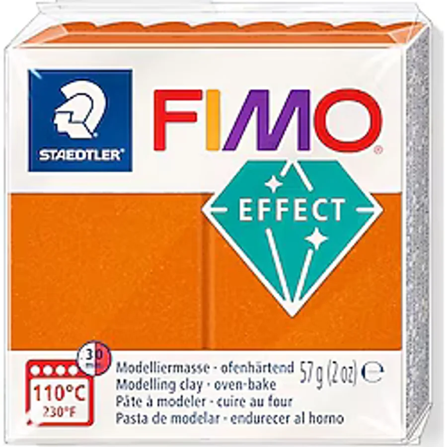Staedtler Fimo 8010-41 Fimo Effect Modelleme Kili 57 gr Metalik Turuncu