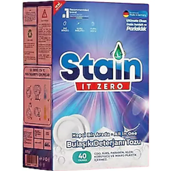 Stain It Zero Bulaşık Deterjanı Tozu 40 Yıkama 800 gr