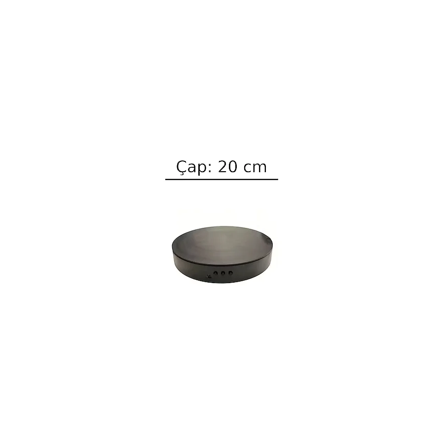 STAND MARKET 20 cm Döner Çekim Standı - 2 Hız Ayarlı, USB + Pil Çalışan 360° Ürün Sunum Platformu Siyah