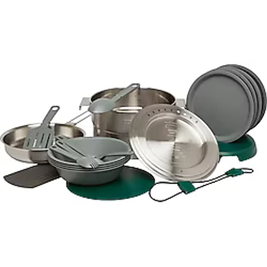 Stanley Adventure Çelik Kamp Pişirme Seti 21 Parça Set 3.5 Lt 3.5 Lt-Çelik Çok Renkli
