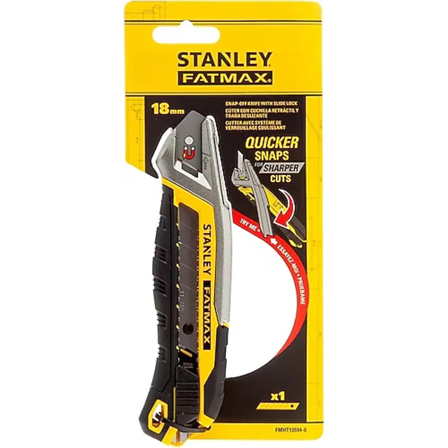 Stanley FMHT10594-0 Fatmax 18 mm Hızlı Bıçak Kırmalı Maket Bıçağı