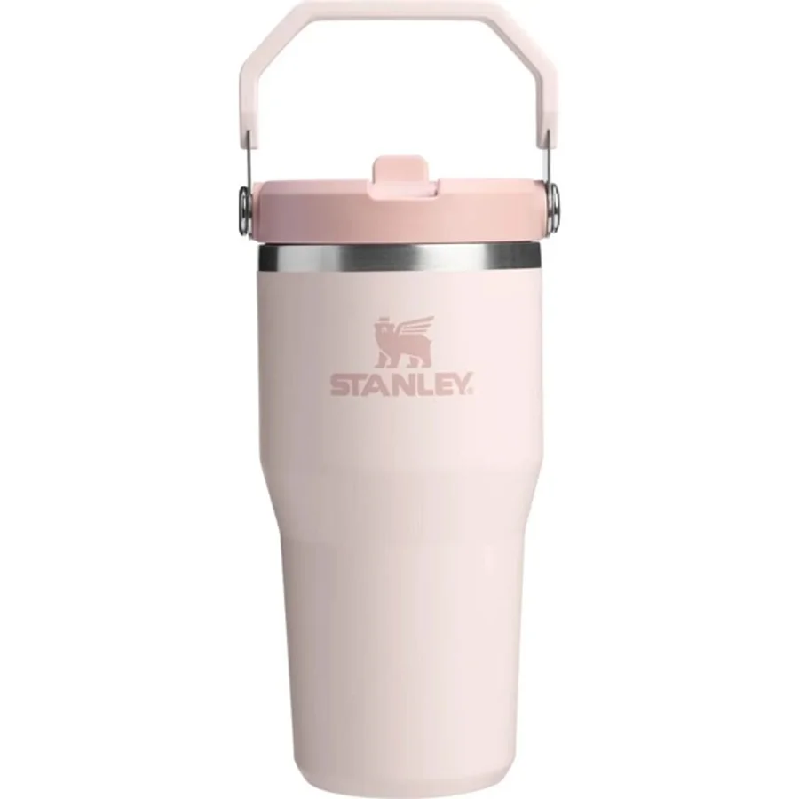 Stanley Iceflow Flip Straw Tumbler Pipetli Termos 0.6l / 20OZ Rose Quartz (2 Adet)