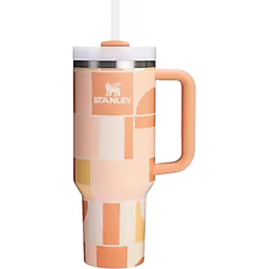 Stanley Quencher FlowState Apricot Court Geo Pipetli Termos 1.18 L