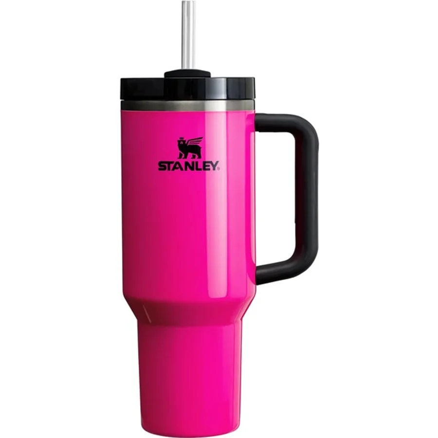 Stanley Quencher Neon Özel Seri Pipetli Termos 1,18 Lt - Neon Pembe