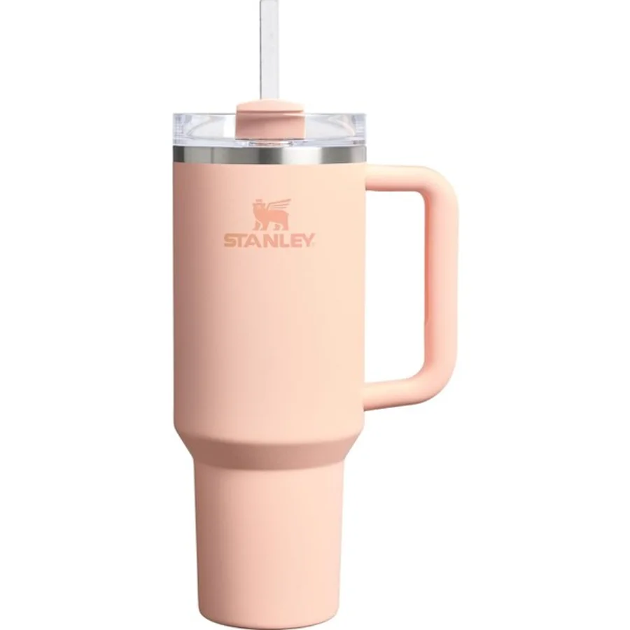 Stanley Quencher Pipetli Termos Bardak, Pastel Turuncu (Orange Cream), 1.18 Litre