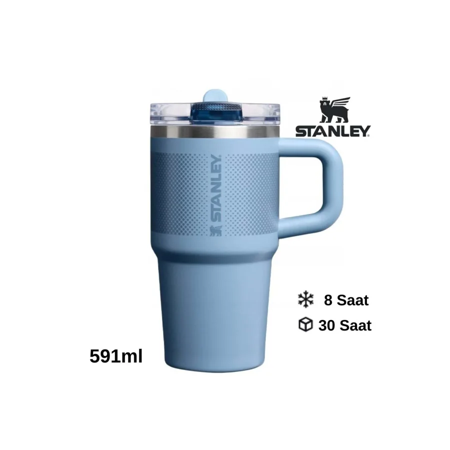 Stanley Quencher ProTour Mavi 0.60 lt Pipetli Termos Bardak