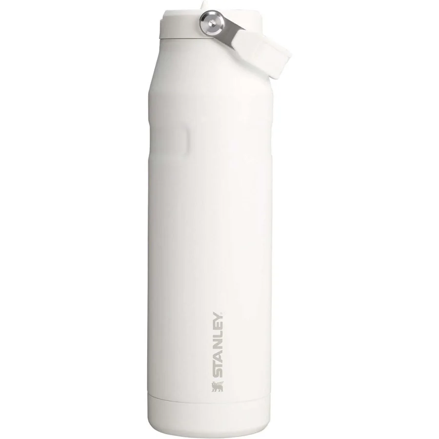 Stanley The Iceflow Flip Straw 2.0 Beyaz-Siyah 0.47 lt Pipetli Termos Bardak