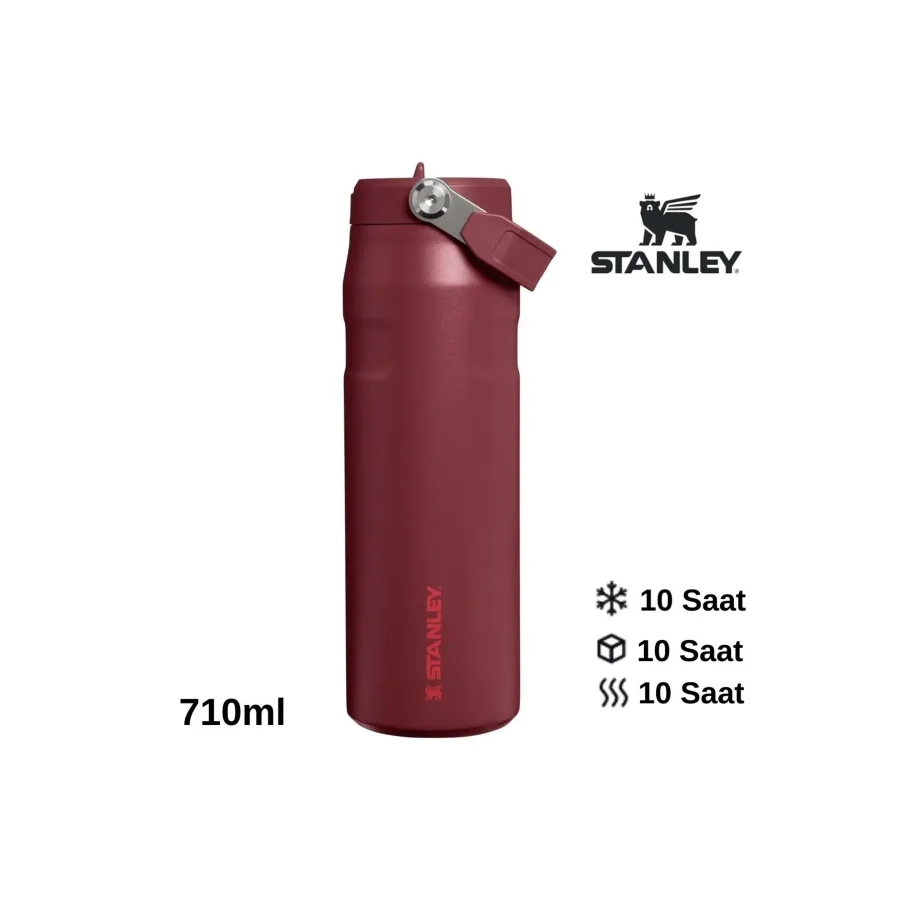 Stanley The IceFlow Flip Straw 2.0 Bordo 0.70 lt Pipetli Termos Bardak