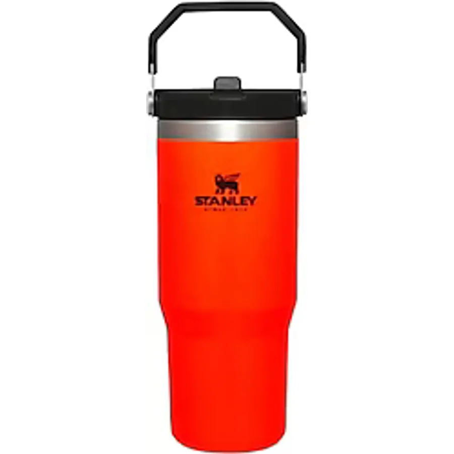 Stanley The Iceflow Flip Straw Turuncu-Siyah 0.89 lt Pipetli Termos Bardak