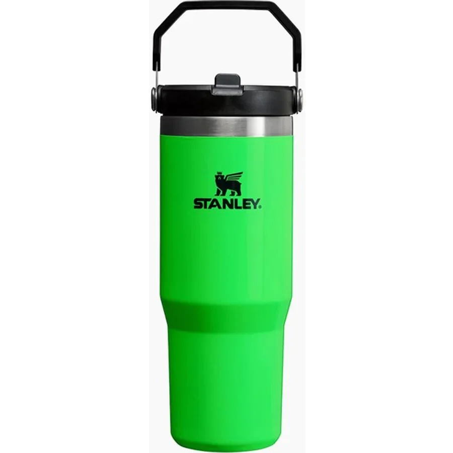 Stanley The IceFlow Neon Özel Seri Pipetli Termos 0.89 LT - Neon Yeşil - 0,89 lt
