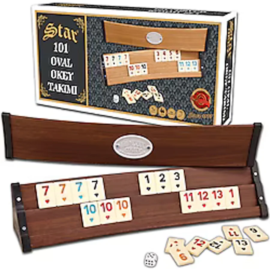 Star 101 Oval Plastik Okey Takımı