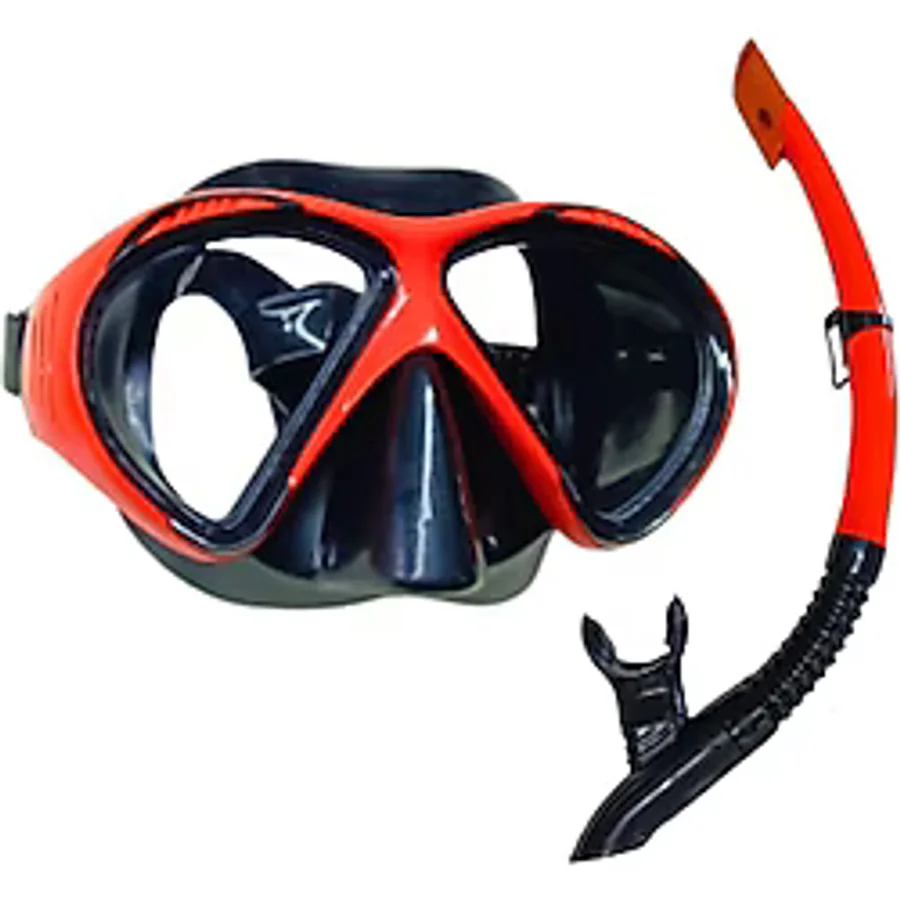 Star Diving Dalış Maskesi ve Snorkel Yetişkin - 51711-KIRMIZI
