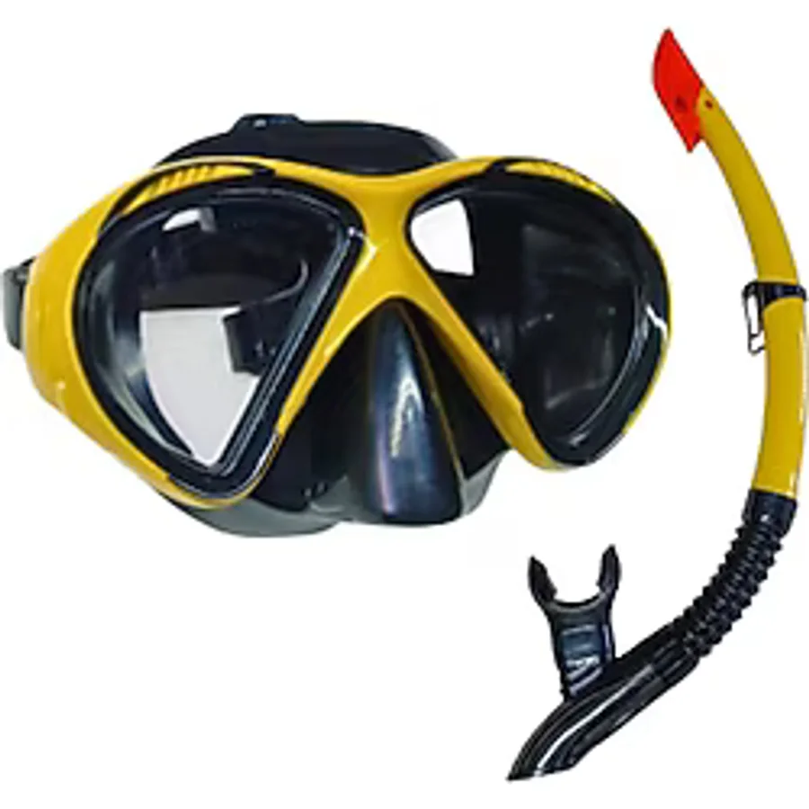 Star Diving Dalış Maskesi ve Snorkel Yetişkin - 51711-SARI