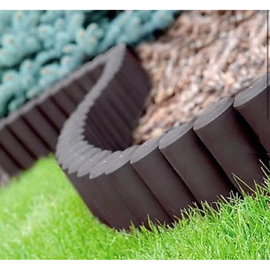 Star Garden Kahverengi Ahşap Görünümlü Çim Bordürü 2.3 Metre Çim Ayırıcı