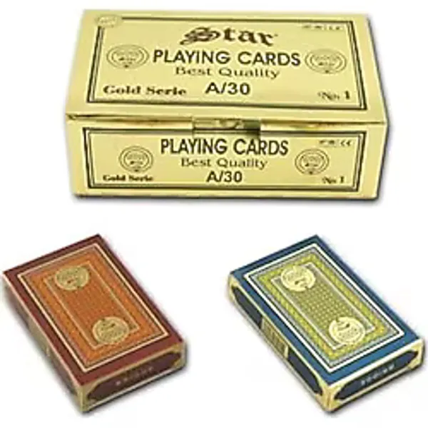 STAR İskambil Kağıdı 12'Li Set Gold Oyun Kağıdı İskambil Kağıdı Poker Kağıdı 12 Deste 6 kırmızı 6 mavi gnsRKFaz2471