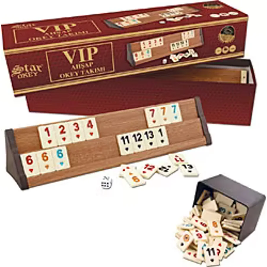 Star Vip Ahşap Okey Takımı 1010464