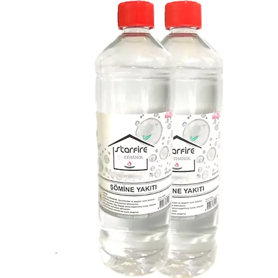 Starfire 2 lt Yenilenebilir Enerji Kaynağı Bioethanol Şömine Yakıtı Kokusuz Dumansız