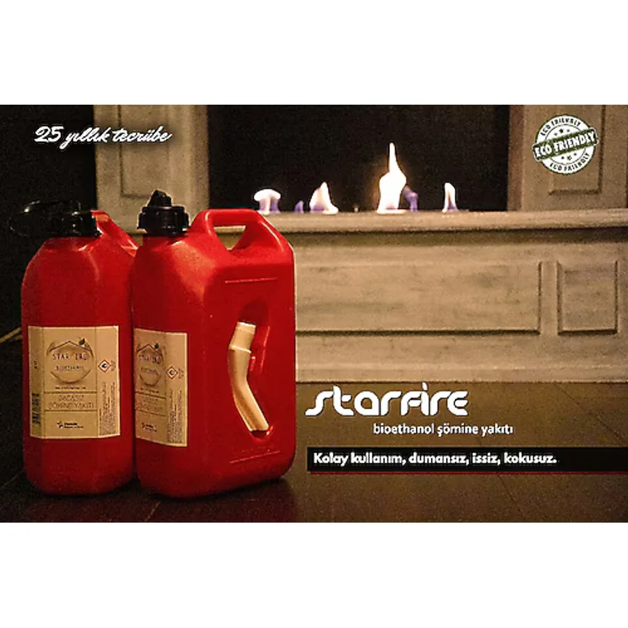 Starfire Bioethanol Bacasız Şömine Yakıtı 5 lt