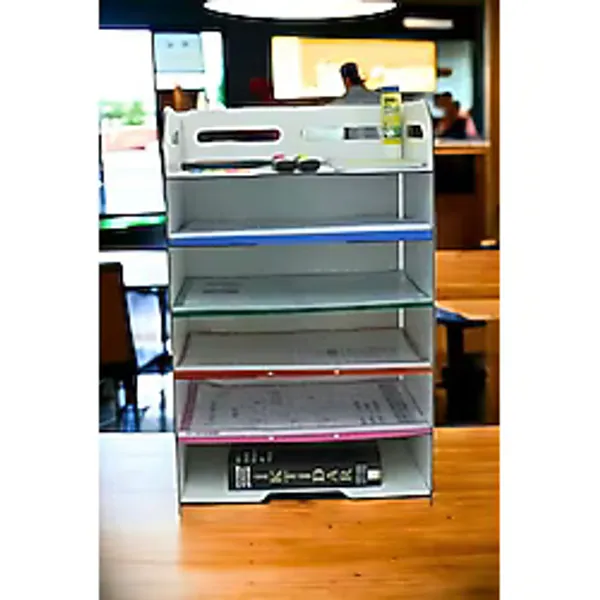StarLightning Masa Düzenleyici Organizer Evrak Rafı Masaüstü Organizer Beyaz Renk Model 5