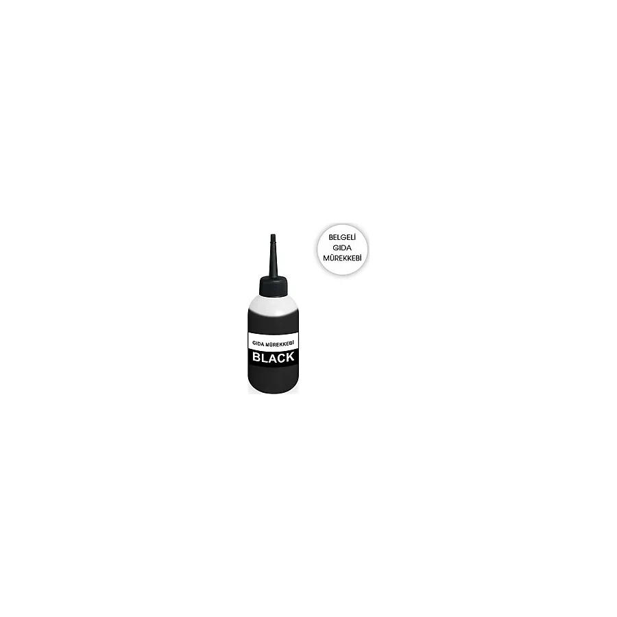 Starprint Canon / Hp Uyumlu Gıda Mürekkebi - Yaş Pasta Yazıcı Boyası 100ML Siyah