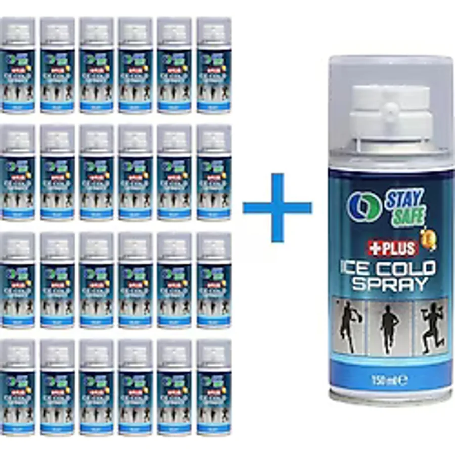 Staysafe Anestezik Ve Lazer Epilasyon için Soğutucu Sprey 24 x 150 ML + 1 Adet