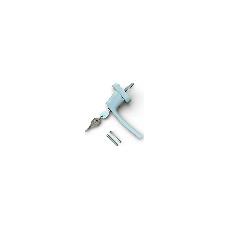 Std Anahtarlı Kilitli Pvc Pencere Kapı Kolu Tekli Alüminyum - Beyaz
