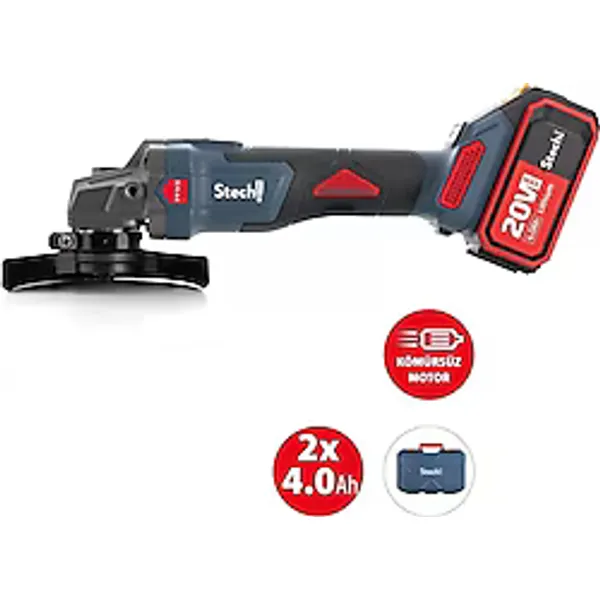 StechEnd SX44 Çift Akülü 4 Ah Avuç Taşlama Makinesi