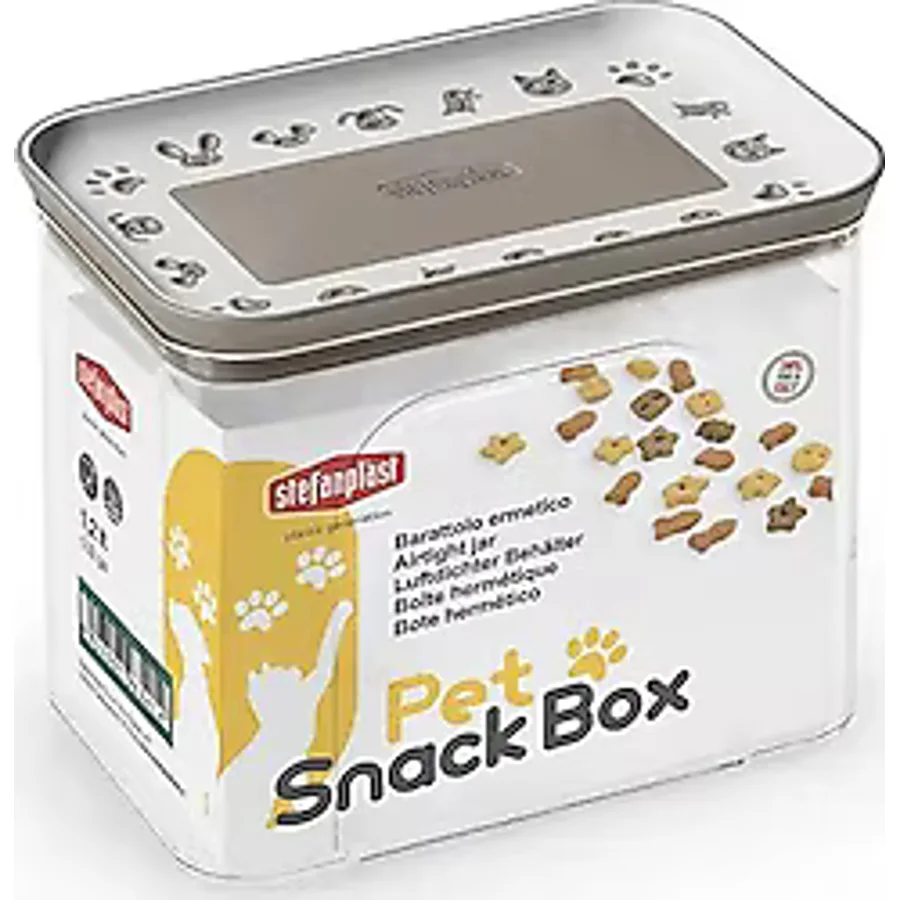 Stefanplast Gri-Beyaz Dikdörtgen SnackBox 1.2 lt