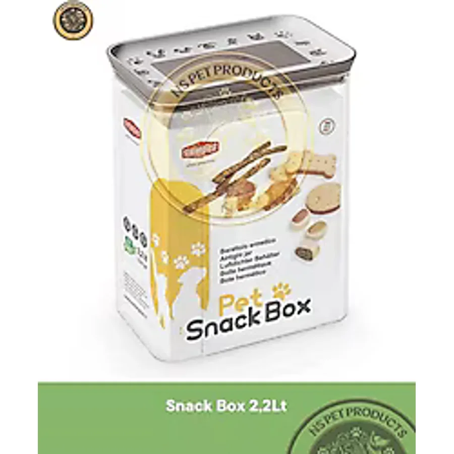 Stefanplast Gri-Beyaz Diktörtgen Snackbox 2.2 lt