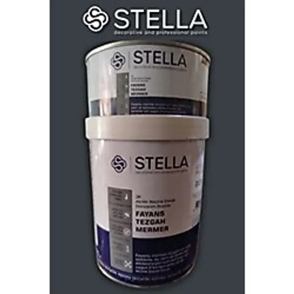 Stella Fayans Boyası - Tezgah, Mermer, Ahşap, Mobilya, Cam, Seramik Ve Kapı Yüzeyleri İçin Çok Amaçlı Boya 1 Lt