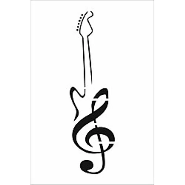 Stencil Sarayi Boyama Şablon Muzik - 4130 - MUZİK