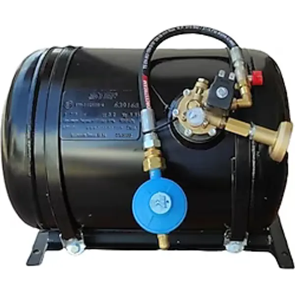 Step Karavan Lpg Tankı Yatay 32 Litre Hazır Set Siyah