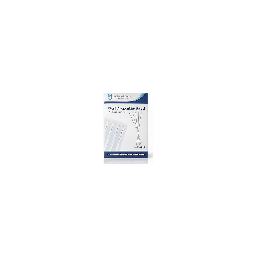 Steril Akupunktur İğnesi 0.25 X 13 Mm Klavuz Tüplü 100 Lü Paket