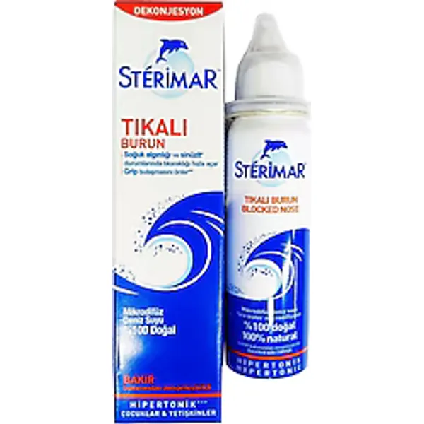 Sterimar Blocked Nose Hipertonik Deniz Suyu Tıkalı Burun Spreyi 50 ml