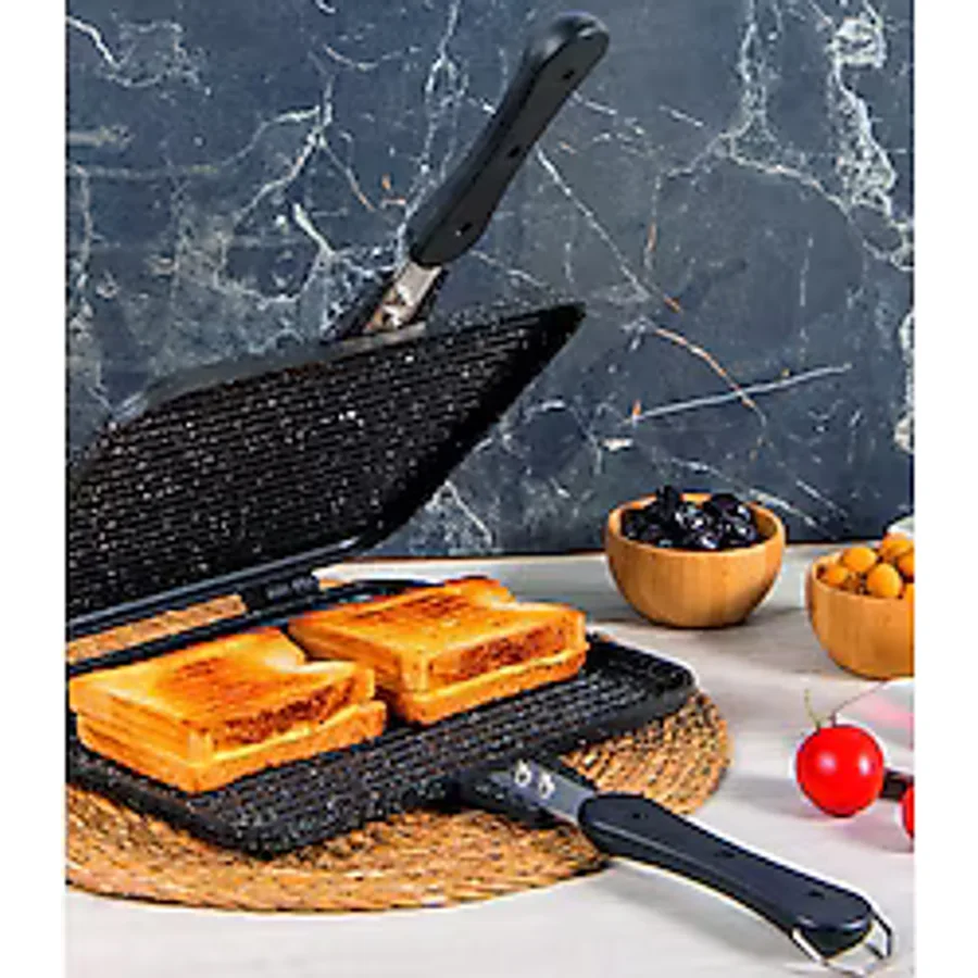 Stevig ST-101 Usta Tostçu Granit Döküm Ocak Üstü Tost Makinesi
