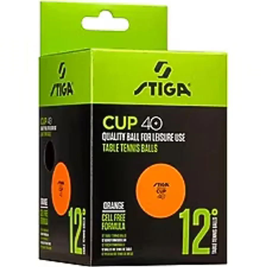 Stiga Table Tennis Ball Cup Pinpon Topu Turuncu 12Li 1110-2503-12